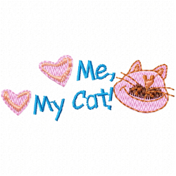 Cats Embroidery Design 3 Cats Embroidery Design 3